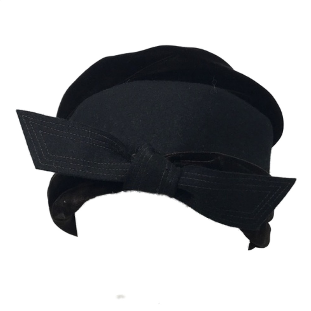 Michael Terre California Black velvet hat